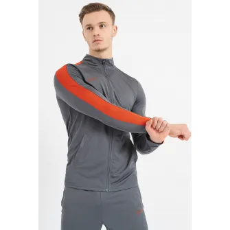 Nike, Trening slim fit cu Dri-FIT pentru fotbal Academy, Portocaliu stins, Gri inchis, S