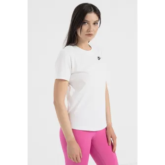 Nike, Tricou cu decolteu la baza gatului Sportswear Club Essentials, Alb optic, M