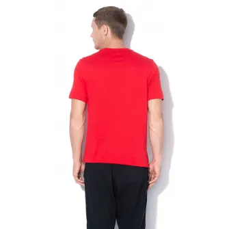 Nike, Tricou cu decolteu la baza gatului Sportswear Club, Rosu, XL