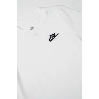 Nike, Tricou cu decolteu rotund Futura, Alb, 122-128 CM