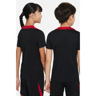 Nike, Tricou cu detalii logo si garnituri contrastante pentru fotbal LFC, Rosu, Negru, 128-137 CM