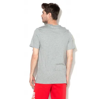 Nike, Tricou cu imprimeu logo Icon Futura, Gri melange, S