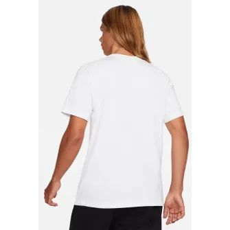 Nike, Tricou cu logo Icon Swoosh, Alb, 2XL