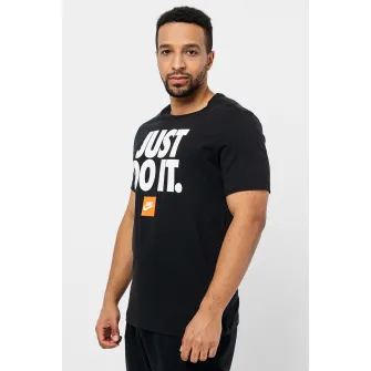 Nike, Tricou relaxed fit din bumbac Sportswear, Negru, L