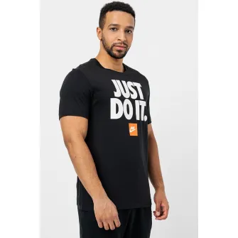 Nike, Tricou relaxed fit din bumbac Sportswear, Negru, L