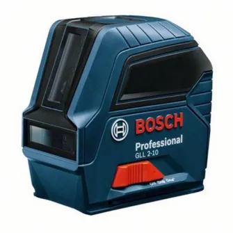 Nivela laser cu linii Bosch Professional GLL 2-10, 10 m, ± 0.3 mm/m precizie, 650 nm dioda laser, IP 54, ± 4° domeniu de autonivelare