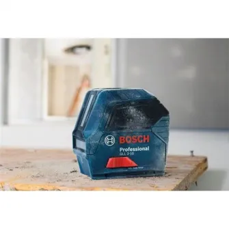 Nivela laser cu linii Bosch Professional GLL 2-10, 10 m, ± 0.3 mm/m precizie, 650 nm dioda laser, IP 54, ± 4° domeniu de autonivelare