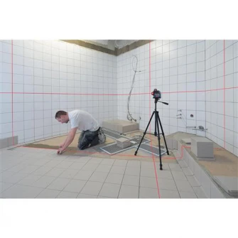 Nivela laser cu linii Bosch Professional GLL 3-80, 30 m, ± 0.2 mm/m precizie, clasa laser 2, IP 54 + 4 baterii (AA) + panou de vizare + valiza transport