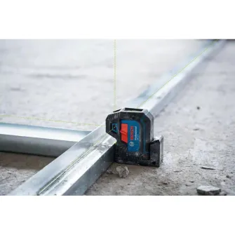Nivela laser cu puncte Bosch Professional GPL 5 G, 30 m domeniu lucru, 500-540 nm dioda laser, ± 0.35 mm/m precizie, ±4° autonivelare, IP65, 1/4 filet stativ, husa, 2 baterii 1.5 V LR6 (AA)