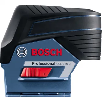 Nivela laser multifunctionala Bosch Professional GCL 2-50 C, 20 m, 650 nm dioda laser, clasa laser 2, ± 0.7 mm/m precizie, ± 4° domeniu de autonivelare + suport rotativ RM 2
