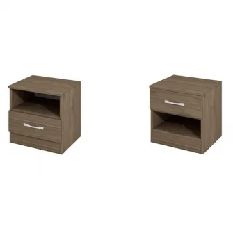 Noptiera Irim Faust, 30x35,5x41 cm, 1 sertar, culoare Nuc Amiral