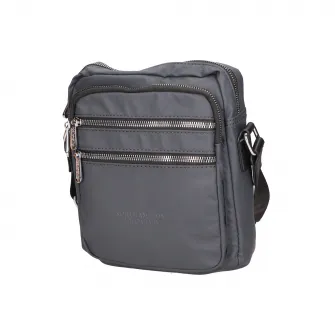 Northampton Polo Club, Geanta crossbody cu buzunare exterioare, Grey