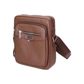 Northampton Polo Club, Geanta crossbody de piele ecologica, Maro deschis