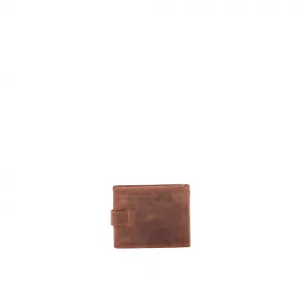 Northampton Polo Club, Portofel din piele cu logo, Maro cognac