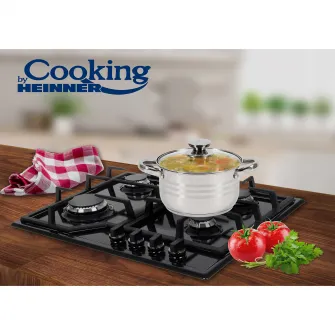 Oala cu capac Cooking by Heinner Myra, inox, inductie, 18 x 10.5 cm, 2.5 L