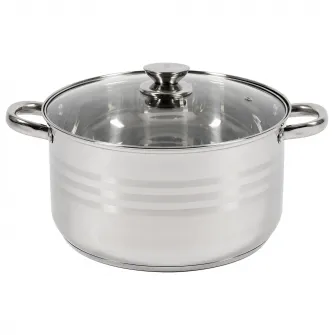 Oala cu capac Cooking by Heinner Myra, inox, inductie, 26 x 14.5 cm, 7 L