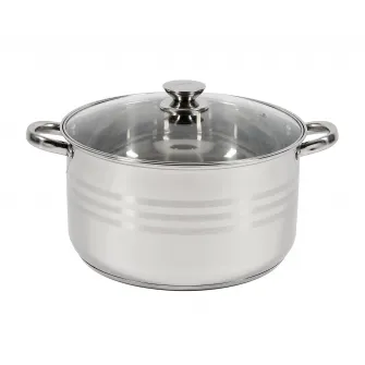 Oala cu capac Cooking by Heinner Myra, inox, inductie, 30 x 17 cm, 12 L