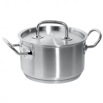 Oala medie cu capac Hendi, otel inoxidabil 18/10, inductie, 3,5 l, O20x11,5 cm