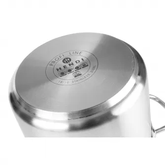 Oala medie cu capac Hendi, otel inoxidabil 18/10, inductie, 3,5 l, O20x11,5 cm