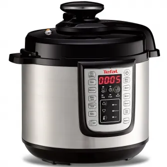 Oala sub presiune electrica Tefal CY505E30 One Pot, 1200 W, 5.8 L, 25 de programe, pastrare la cald, Negru