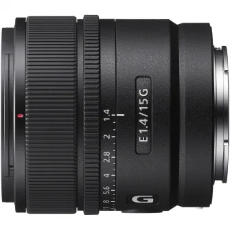Obiectiv Sony, montura E, 15mm, F1.4 G, Negru