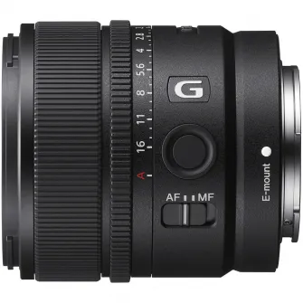 Obiectiv Sony, montura E, 15mm, F1.4 G, Negru