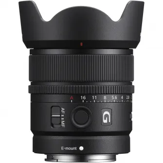 Obiectiv Sony, montura E, 15mm, F1.4 G, Negru