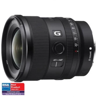 Obiectiv Sony, montura FE, 20 mm f1.8 G, Negru
