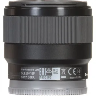 Obiectiv Sony, montura FE, 50mm. f1.8, Negru
