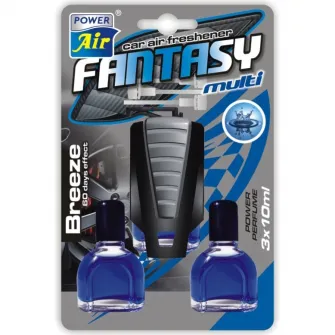 Odorizant auto pentru gura ventilatie Power Air Fantasy, aroma fantasy multi breeze, 2 rezerve