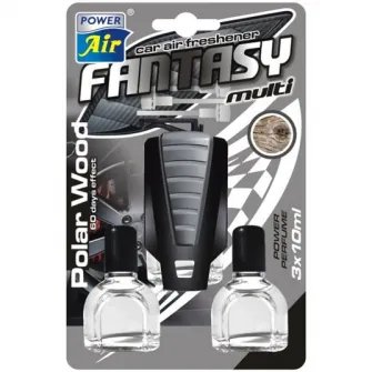 Odorizant auto pentru gura ventilatie Power Air Fantasy, aroma multi polar wood