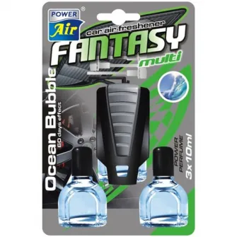Odorizant auto pentru gura ventilatie Power Air Fantasy, aroma multi ocean bubble, 2 rezerve