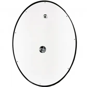 Oglinda baie cu iluminare LED Badenmob 19344, intrerupator touch MD3, 50x70cm, rama neagra