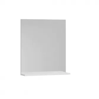 Oglinda cu polita Badenmob Seria 055, 60x68x14 cm, Alb