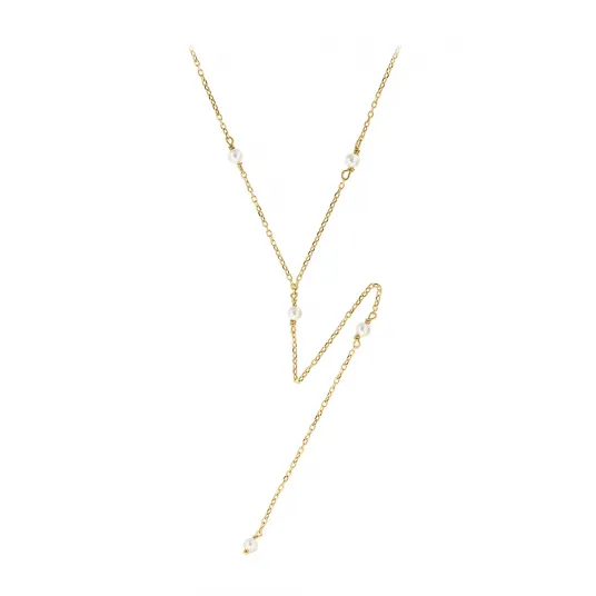 Ohmygod, Colier din argint placat cu aur de 14K, Auriu