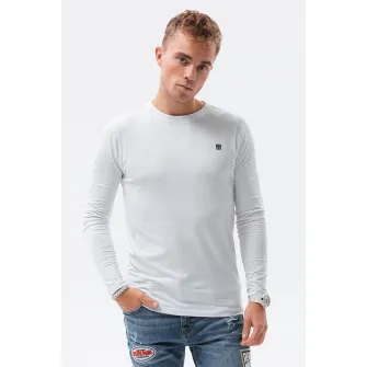 OMBRE, Bluza cu decolteu la baza gatului, Alb optic, XL