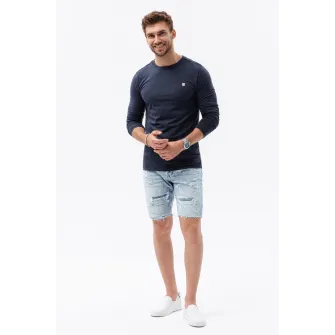 OMBRE, Bluza cu decolteu la baza gatului, Bleumarin, S