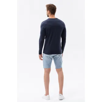 OMBRE, Bluza cu decolteu la baza gatului, Bleumarin, S