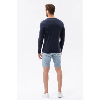 OMBRE, Bluza cu decolteu la baza gatului, Bleumarin, XL