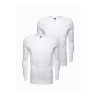 OMBRE, Set de bluze cu decolteu in V - 2 piese, Alb, 2XL