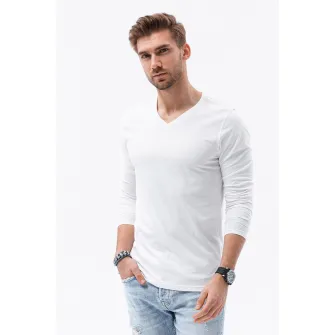 OMBRE, Set de bluze cu decolteu in V - 2 piese, Alb, 2XL