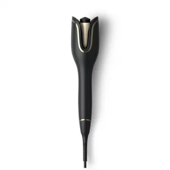 Ondulator automat Philips StyleCare Prestige BHB876/00, Invelis ceramic protector cu infuzie de cheratina, selector de temperatura: 210°C, 190°C, si 170°C, Sistem de ondulare inteligenta, Negru