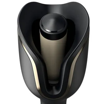 Ondulator automat Philips StyleCare Prestige BHB876/00, Invelis ceramic protector cu infuzie de cheratina, selector de temperatura: 210°C, 190°C, si 170°C, Sistem de ondulare inteligenta, Negru