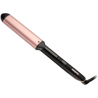 Ondulator de par BaByliss C457E, oval, 28mm, 6 trepte de temperatura, 210 ºC, Invelis Quartz - Ceramic, Negru