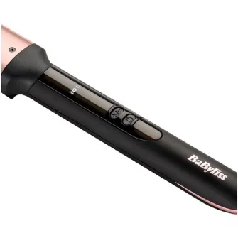 Ondulator de par BaByliss C457E, oval, 28mm, 6 trepte de temperatura, 210 ºC, Invelis Quartz - Ceramic, Negru