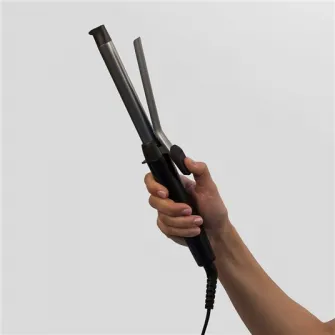 Ondulator Remington Pro Spiral Curl CI5519, Ceramica cu Titan si Turmalina, 19 mm, 140 - 210°C, Gri/Argintiu