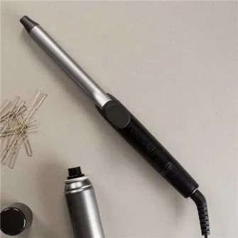 Ondulator Remington Pro Spiral Curl CI5519, Ceramica cu Titan si Turmalina, 19 mm, 140 - 210°C, Gri/Argintiu
