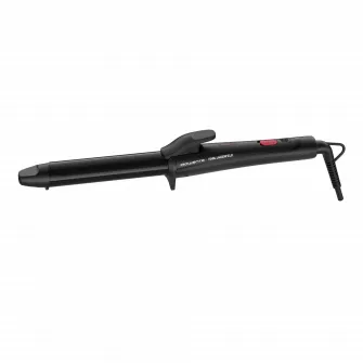 Ondulator Rowenta x Karl Lagerfeld CF321LF0, 200°C, invelis Keratin  Shine, varf rece, incalzire rapida, 2 optiuni de stilizare, cablu 1.8m. Negrurosu