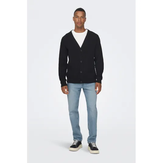 Only & Sons, Blugi drepti cu 5 buzunare, Albastru deschis, W30-L32
