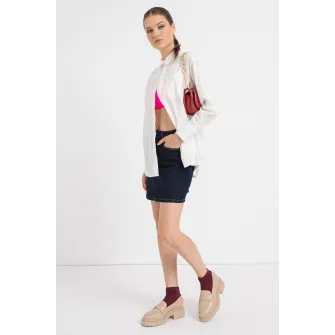 Only, Camasa cu detaliu petrecut, Alb, M